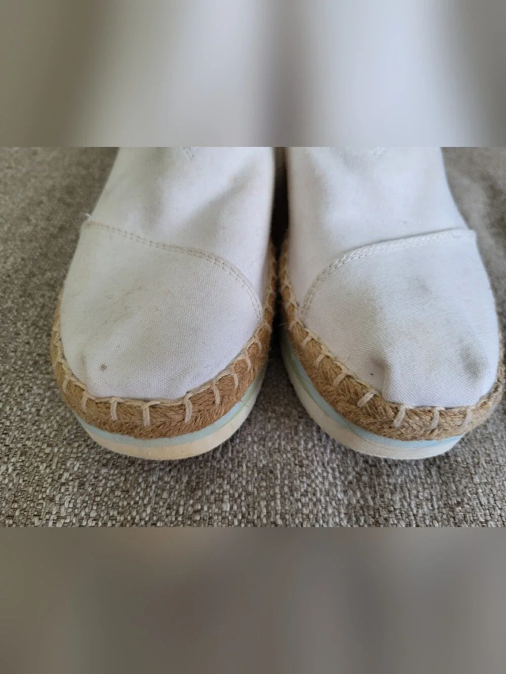 TOMS Canvas Platform Rainbow Shoes – Women’s Size 7.5